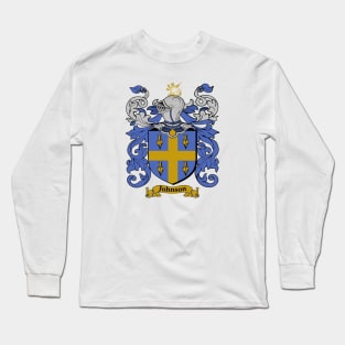 Johnson Family Name Crest Long Sleeve T-Shirt